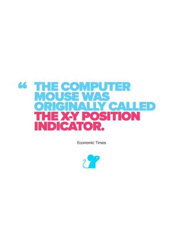 And how glad we are that Mouse stuck! We don't think that "X-Y-position-indicatorCode" would have the same ring as MouseCode 🐭 💻

Renamed by Douglas Engelbart after he and Bill English invented the device in the early 1960s because of its cable looking like a tail. Crazy to think that now a lot of us use a track pad or a wireless mouse, it will soon be a mystery to future computer users where the term "mouse" even came from!

#mousecode #techfact #webdevelopment #website