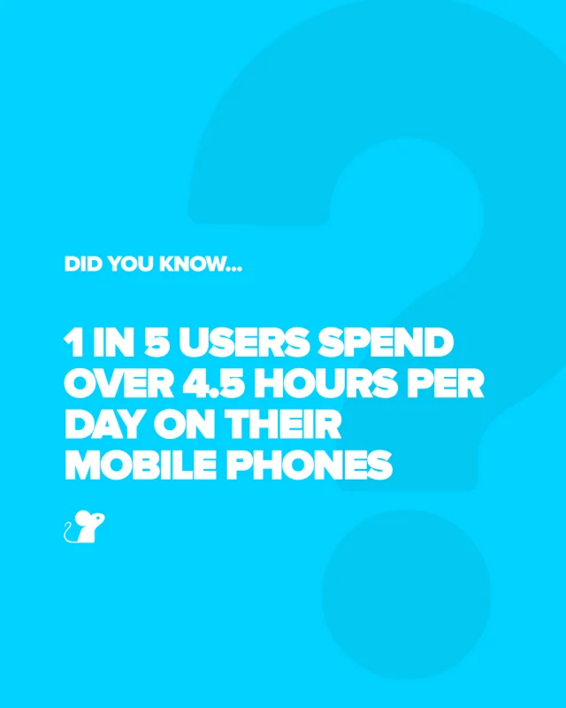 This level of usage means websites need to be designed with mobiles in mind. Prioritising speed, simplicity and ease of use. 

From clear messaging and scroll friendly layouts to thumb friendly navigation, every element should work seamlessly on smaller screens to keep users engaged and deliver the best possible user experience.

If you feel like your site needs an update get in touch! We’d love to chat 🐭